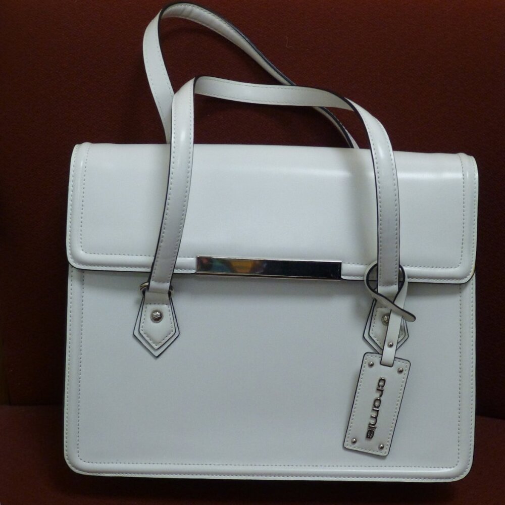 Cromia Handbag White Leather